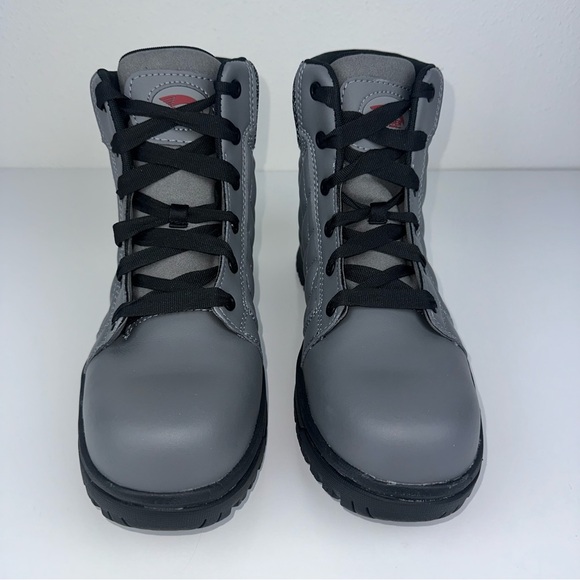 NWB Avenger Women’s Metro Tall 8” CN Toe Grey Quilted Work Boots - Size: 8.5 - Picture 7 of 15